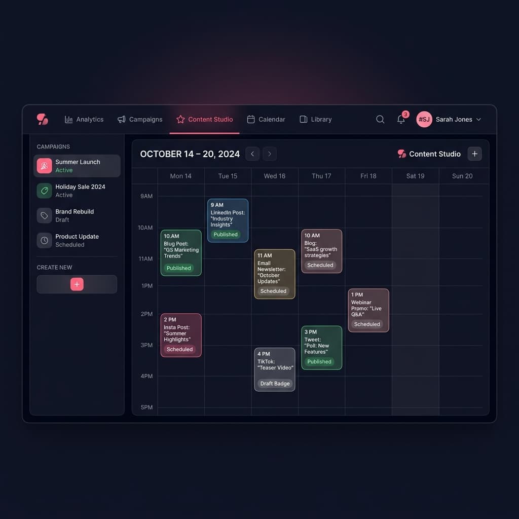 Marketing HQ — from idea to publication