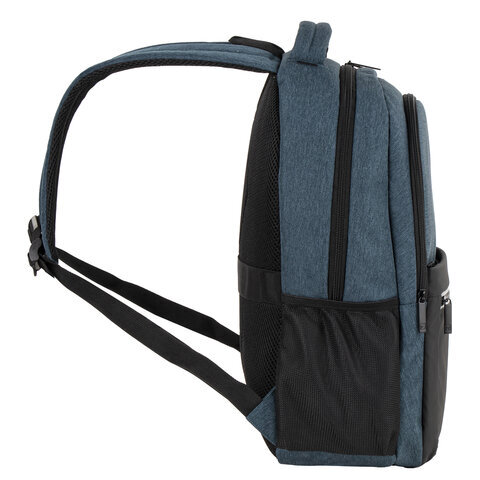 Рюкзак BRAUBERG URBAN универсальный, с отд. для ноутбука, USB-порт, Denver, син, 46х30х16 см, 229893