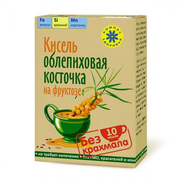 Кисель detox bio Active Облепиховая косточка 10пакетиков 250г
