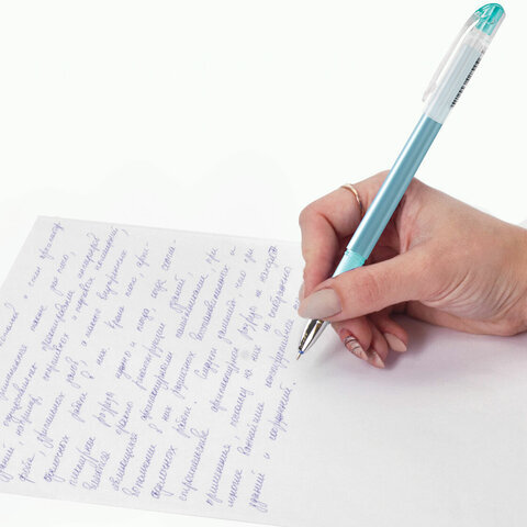 Ручка стираемая гелевая STAFF College, СИНЯЯ, узел 0,5 мм, линия письма 0,38 мм, 143664