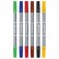 Фломастеры двухсторонние BRAUBERG 6 цветов, пишущие узлы 2 и 5 мм, вентилируемый колпачок, картонная упаковка, 151408