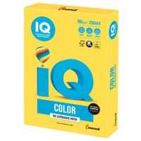Бумага IQ color, А4, 160 г/м2, 250 л., интенсив, канареечно-желтая, CY39