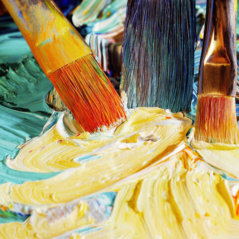 Краска акриловая художественная BRAUBERG ART "CLASSIC", флакон 250 мл, белила титановые, 191072
