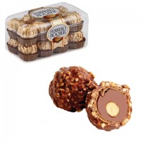 Конфеты FERRERO "Rocher", шоколадные, 200 г, пластиковая упаковка, 77070887