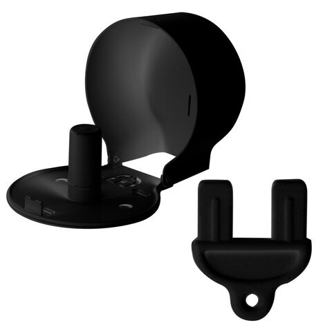 Диспенсер для туалетной бумаги LAIMA PROFESSIONAL ORIGINAL (Система T2), малый, черный, ABS-пластик, 605767