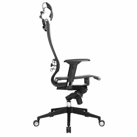 Кресло офисное МЕТТА "SAMURAI" Black Edition, сверхпрочная сетка, регулируемое, черное