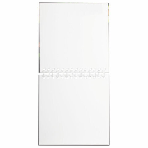 Скетчбук белая бумага 100 г/м2 195х195 мм, 80 л., гребень, твердая обложка, BRAUBERG ART DEBUT, 112986