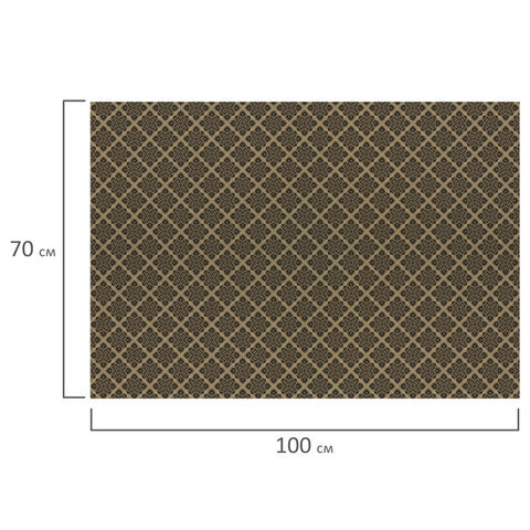 Бумага упаковочная крафт 70х100 см ЗОЛОТАЯ СКАЗКА "Kraft Geometric", 5 дизайнов, 80 г/м2, 591598