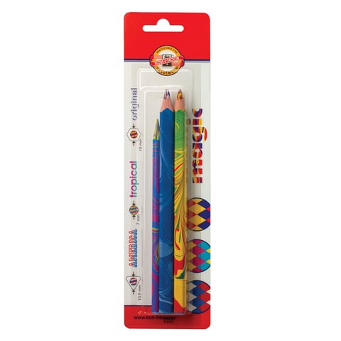 Карандаши с многоцветным грифелем KOH-I-NOOR, набор 3 шт., "Magic", 5,6 мм/ 7,1 мм, блистер, 9038003002BL
