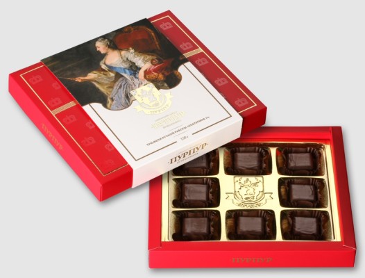 Набор конфет "Трюфели в темном шоколаде Екатерина II" 130г