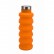 Бутылка для воды силиконовая складная с крышкой, 500 мл, оранжевая Bradex (TK 0268)