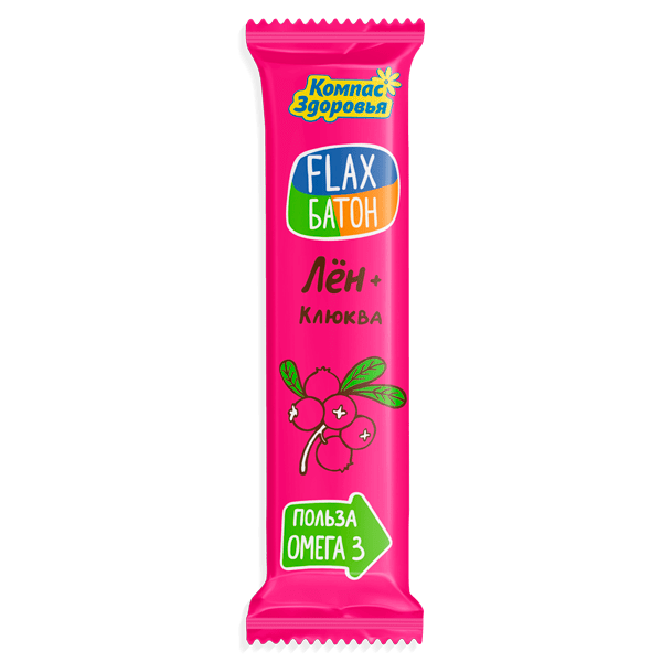 Батончик "Flax батон" Клюква 30г