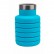 Бутылка для воды силиконовая складная с крышкой, 500 мл, голубая Bradex (TK 0270)