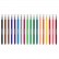 Фломастеры ЮНЛАНДИЯ 18 цветов, "ЗООПАРК", трехгранные, смываемые, вентилируемый колпачок, 151426