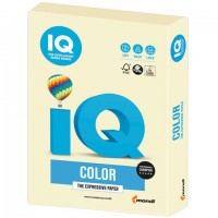 Бумага IQ color, А4, 160 г/м2, 250 л., пастель, ванильная, BE66