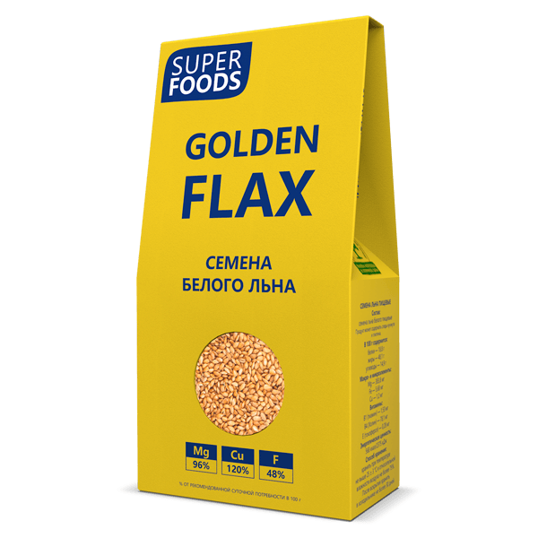 Лён белый семена "Golden flax seeds" 150г