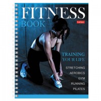 Дневник для фитнеса, А5, 96 листов, гребень, глянцевая ламинация, HATBER, "Training your life", 96ФДс5лВ5гр