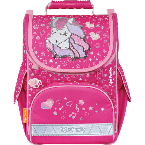 Ранец TIGER FAMILY для начальной школы, Nature Quest, Musical Pony (Pink), 35х31х19 см, 270208