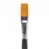 Кисть художественная профессиональная BRAUBERG ART "CLASSIC", синтетика жесткая, плоская, № 18, длинная ручка, 200671
