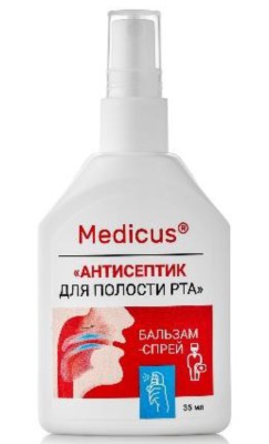 Бальзам-спрей Антисептик для полости рта Medicus, 35 мл