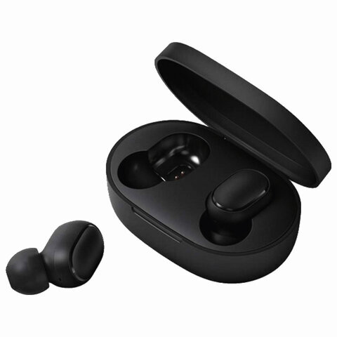 Наушники с микрофоном (гарнитура) XIAOMI Mi True Wireless Earbuds Basic 2, беспроводные, ВТ, 10 м, до 4 часов работы, черные, BHR4272GL