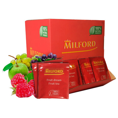 Чай MILFORD "Fruit Dream (Фруктовая мечта)", фруктовый, 200 пакетиков в конвертах по, 7025 РК