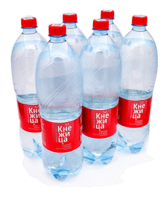 Вода газированная питьевая столовая Кнежица 1,5л *6шт