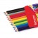 Карандаши цветные утолщенные BRAUBERG, 12 цветов, трехгранные, картонная упаковка, 180836
