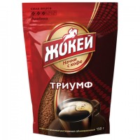 Кофе растворимый ЖОКЕЙ "Триумф", сублимированный, 150 г, мягкая упаковка, 1000-14