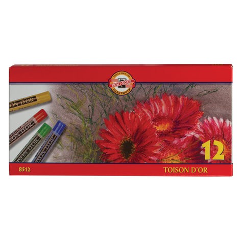 Пастель сухая художественная KOH-I-NOOR "Toison D'or", 12 цветов, круглое сечение, 8512012004SV