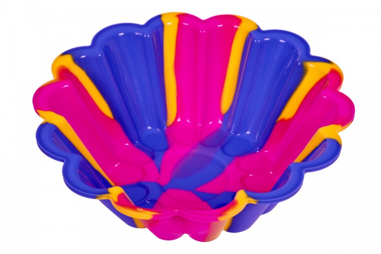 Силиконовая форма для выпечки, мультиколор 3 цвета, 23.5х23.5х7.5 см Bradex (TK 0564)