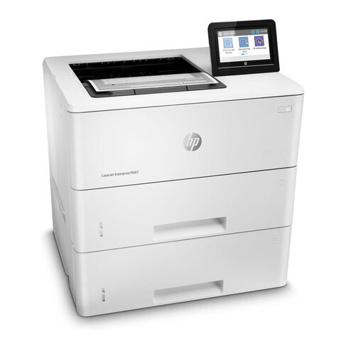 Принтер лазерный HP LaserJet Enterprise M507x, А4, 43 стр/мин, 150000стр/мес, ДУПЛЕКС, Wi-Fi, сетевая карта, 1PV88A