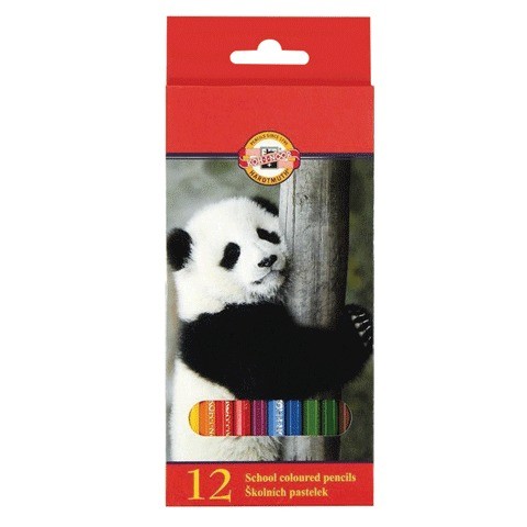 Карандаши цветные KOH-I-NOOR "Animals", 12 цветов, грифель 2,8 мм, заточенные, европодвес, 3552012008KSRU