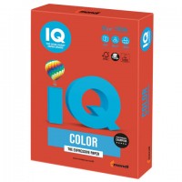 Бумага IQ color, А4, 80 г/м2, 100 л., интенсив, кораллово-красная, CO44