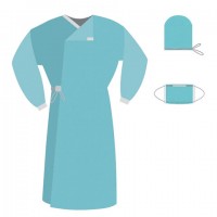 Комплект одноразовой одежды для хирурга КХ-04 ГЕКСА стерильный, 3 предмета