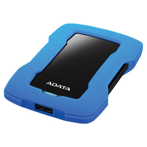 Внешний жесткий диск A-DATA DashDrive Durable HD330 1TB, 2.5", USB 3.0, синий, AHD330, HD330-1TU31-CBL