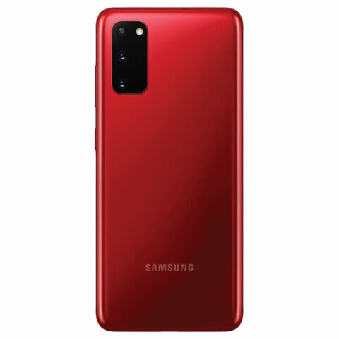 Смартфон SAMSUNG Galaxy S20, 2 SIM, 6,2”, 4G (LTE), 64/10 + 12 + 12 Мп, 128 ГБ, красный, металл, SM-G980FZRDSER