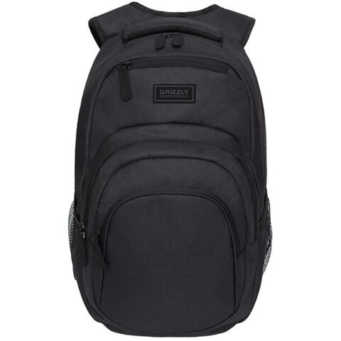 Рюкзак GRIZZLY универсальный, с отделением для ноутбука, черный, 48х33х21см, RQ-003-11/1