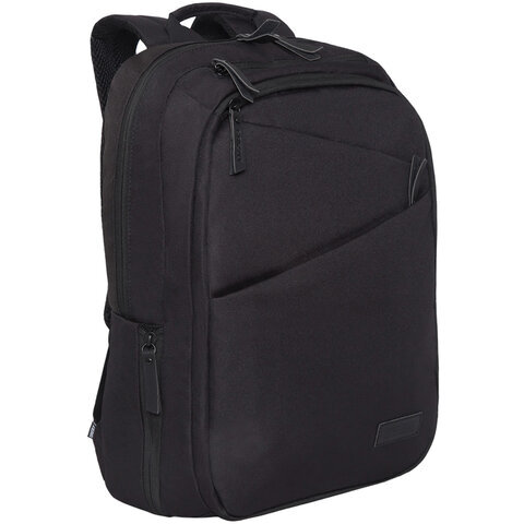 Рюкзак GRIZZLY универсальный, карман для ноутбука, USB-порт, черный, 46x32х14 см, RQ-016-1/2