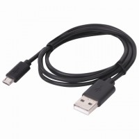 Кабель USB 2.0-micro USB, 1 м, SONNEN Economy, медь, для передачи данных и зарядки, черный, 513115