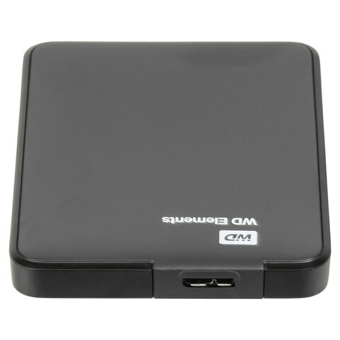 Внешний жесткий диск WD Elements Portable 1TB, 2.5", USB 3.0, черный, WDBUZG0010BBK-WESN