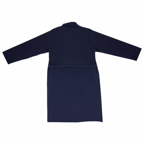 Халат технолога женский синий, смесовая ткань, размер 56-58, рост 170-176, плотность ткани 200 г/м2, 610784