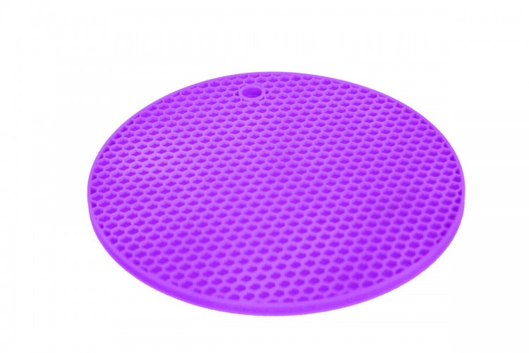 Силиконовая подставка под горячее 18см, фиолетовая Bradex (TK 0445)