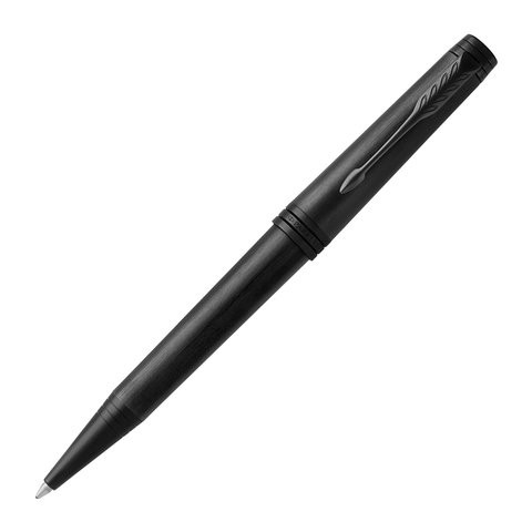 Ручка шариковая PARKER "Premier Monochrome Black PVD", корпус черный матовый, детали из латуни, черная, 1931430