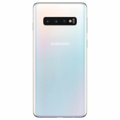 Смартфон SAMSUNG Galaxy S10, 2 SIM, 6,1”, 4G (LTE), 16/10 + 8 + 12 + 12 Мп, 128 ГБ, перламутр, металл, SM-G973FZWDSER