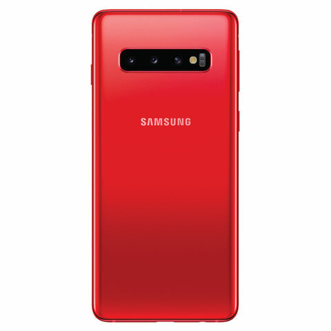 Смартфон SAMSUNG Galaxy S10, 2 SIM, 6,1”, 4G (LTE), 16/10 + 8 + 12 + 12 Мп, 128 ГБ, гранат, металл, SM-G973FZRDSER