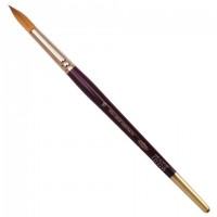 Кисть художественная KOH-I-NOOR колонок, круглая, №16, короткая ручка, блистер, 9935016010BL