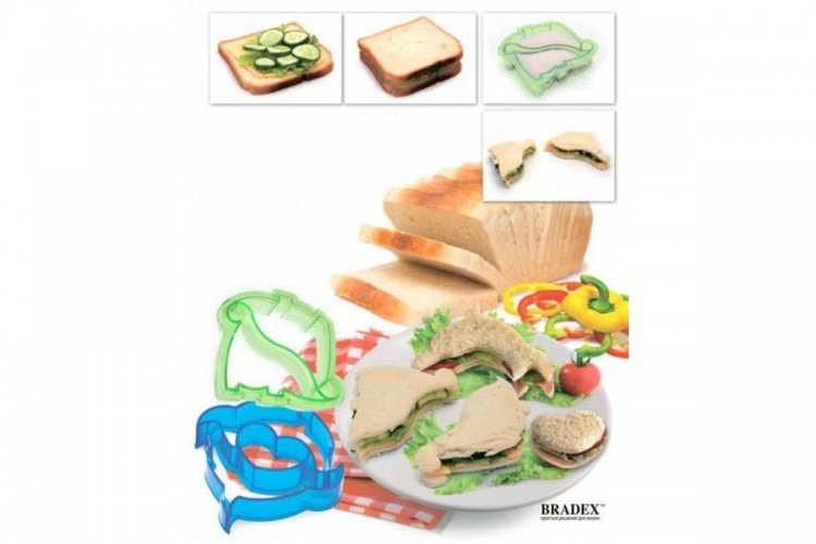 Форма-резак для бутербродов и выпечки «ДЕЛЬФИНЧИКИ» Bradex (TK 0216)