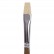 Кисть художественная профессиональная BRAUBERG ART "CLASSIC", щетина, плоская, № 12, длинная ручка, 200718