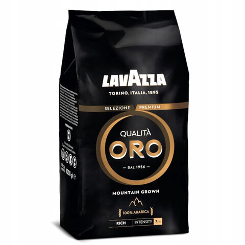 Кофе в зернах LAVAZZA "Qualita Oro MOUNTAIN GROWN", арабика 100%, 1000г, вакуумная упаковка,ш/к30022, 1334